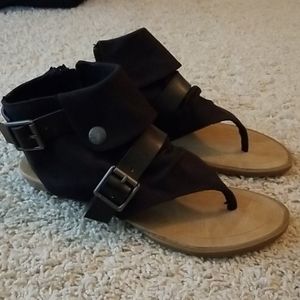 Blowfish Black Canvas sandals